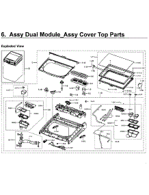 Cover parts for Samsung Washer WV55M9600AV/A5-01 from AppliancePartsPros.com