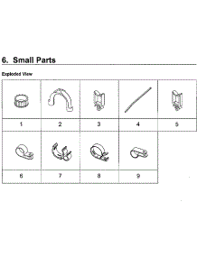 Small Parts parts for Samsung Washer WA48H7400AW/AA-11 from AppliancePartsPros.com