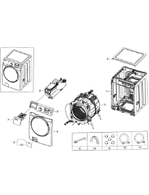Main Assy parts for Samsung Washer WF395BTPAWR/A2-01 from AppliancePartsPros.com