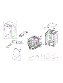 Main Asy parts for Samsung Washer WF56H9110CW/A2-01 from AppliancePartsPros.com