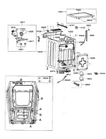 Frame Assy parts for Samsung Washer WF337AAG/XAA-00 from AppliancePartsPros.com