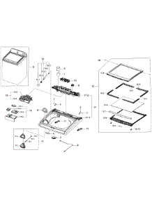 Top Assy parts for Samsung Washer WA45H7200AW/A2-01 from AppliancePartsPros.com