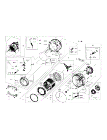 Tub & Drum parts for Samsung Washer WF42H5600AP/A2-00 from AppliancePartsPros.com