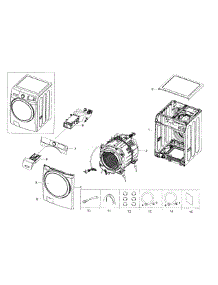 Main Assy parts for Samsung Washer WF42H5600AP/A2-00 from AppliancePartsPros.com