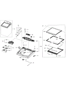 Top Section parts for Samsung Washer WA456DRHDSU/AA-05 from AppliancePartsPros.com
