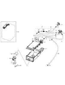 Housing Drawer parts for Samsung Washer WF350ANR/XAA-06 from AppliancePartsPros.com