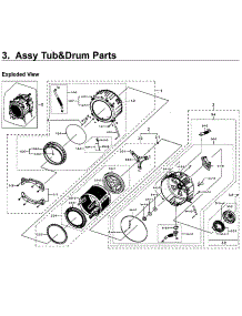 Tub & Drum Parts parts for Samsung Washer WF45M5100AW/A5-00 from AppliancePartsPros.com