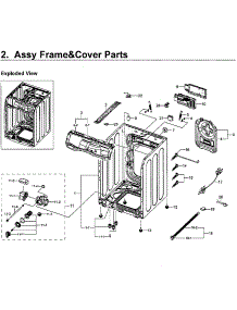 Frame & Cover Parts parts for Samsung Washer WF45M5100AW/A5-00 from AppliancePartsPros.com