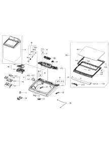 Cover Top parts for Samsung Washer WA48J7700AW/A2-00 from AppliancePartsPros.com