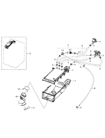Housing Drawer parts for Samsung Washer WF350ANR/XAA-07 from AppliancePartsPros.com