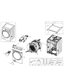 Main Section parts for Samsung Washer WF520ABW/XAA-04 from AppliancePartsPros.com