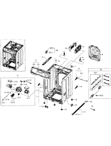Frame parts for Samsung Washer WF520ABW/XAA-04 from AppliancePartsPros.com