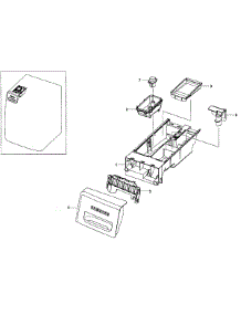 Drawer Assy parts for Samsung Washer WF365BTBGWR/A1-01 from AppliancePartsPros.com