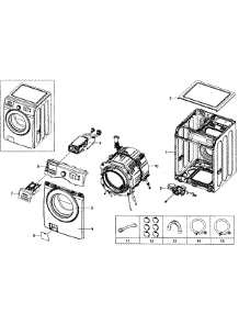 Main Assy parts for Samsung Washer WF365BTBGWR/A1-01 from AppliancePartsPros.com
