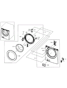 Front Frame parts for Samsung Washer WF365BTBGWR/A1-01 from AppliancePartsPros.com