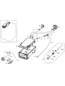 Drawer Housing parts for Samsung Washer WF365BTBGWR/A1-01 from AppliancePartsPros.com