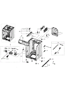 Frame parts for Samsung Washer WF511ABR/XAA-04 from AppliancePartsPros.com