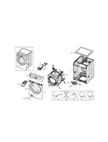 Main Assy parts for Samsung Washer WF210ANW/XAA-01 from AppliancePartsPros.com
