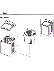 Main Assy parts for Samsung Washer WA50M7450AW/A4-00 from AppliancePartsPros.com