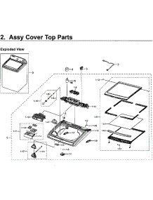 Top Assy parts for Samsung Washer WA50M7450AW/A4-00 from AppliancePartsPros.com
