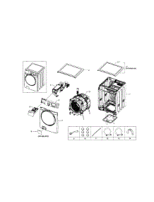 Main Assy parts for Samsung Washer WF448AAP/XAA-07 from AppliancePartsPros.com
