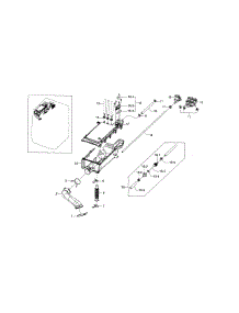 Housing-Drawer parts for Samsung Washer WF448AAP/XAA-07 from AppliancePartsPros.com