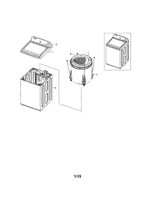 Main Unit parts for Samsung Washer WA45M7050AW/A4-01 from AppliancePartsPros.com