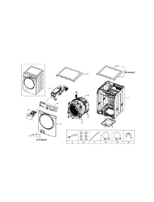 Main Assy parts for Samsung Washer WF448AAW/XAA-07 from AppliancePartsPros.com