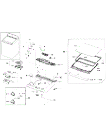 Top Assy parts for Samsung Washer WA52J8060AW/A2-00 from AppliancePartsPros.com