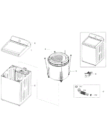 Main Assy parts for Samsung Washer WA52J8060AW/A2-00 from AppliancePartsPros.com