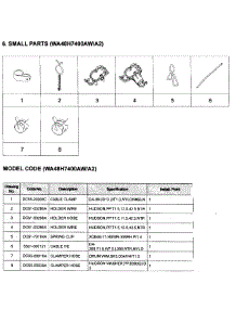 Small Parts parts for Samsung Washer WA48H7400AW/A2-00 from AppliancePartsPros.com