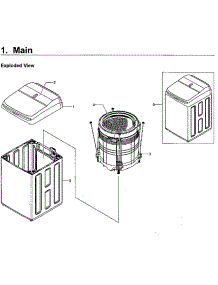 Main Assy parts for Samsung Washer WA54M8750AV/A4-00 from AppliancePartsPros.com