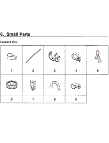 Small Parts parts for Samsung Washer WA54M8750AV/A4-00 from AppliancePartsPros.com