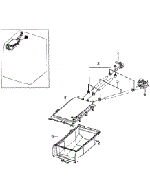 Drawer Housing parts for Samsung Washer WF218ANB/XAA-00 from AppliancePartsPros.com