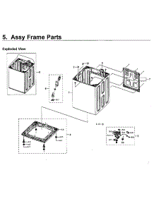 Frame & Case parts for Samsung Washer WA40J3000AW/AA-12 from AppliancePartsPros.com