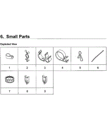 Small Parts parts for Samsung Washer WA40J3000AW/A2-13 from AppliancePartsPros.com