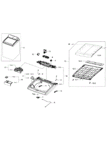 Cover Top parts for Samsung Washer WA40J3000AW/A2-01 from AppliancePartsPros.com