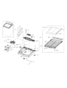 Cover Top parts for Samsung Washer WA400PJHDWR/AA-03 from AppliancePartsPros.com