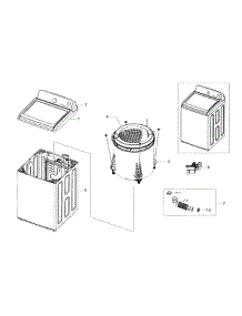 Main Assy parts for Samsung Washer WA400PJHDWR/AA-02 from AppliancePartsPros.com
