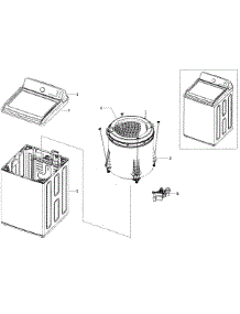 Main Assy parts for Samsung Washer WA400PJHDWR/AA-01 from AppliancePartsPros.com