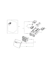 Drawer parts for Samsung Washer WF433BTGJWR/A1-00 from AppliancePartsPros.com