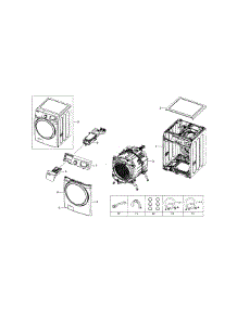 Main Assy parts for Samsung Washer WF433BTGJWR/A1-00 from AppliancePartsPros.com