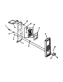 Illustration And Parts List For Control Panel Section parts for Kenmore Range 911.7898511 (9117898511, 911 7898511) from AppliancePartsPros.com