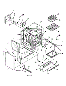 Oven Body Section parts for Kenmore Range 911.7898514 (9117898514, 911 7898514) from AppliancePartsPros.com