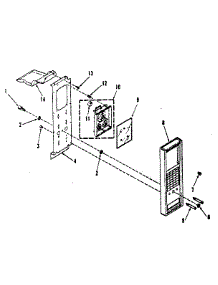 Control Panel Section parts for Kenmore Range 911.7898514 (9117898514, 911 7898514) from AppliancePartsPros.com