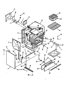 Oven Body Section parts for Kenmore Range 911.7898513 (9117898513, 911 7898513) from AppliancePartsPros.com