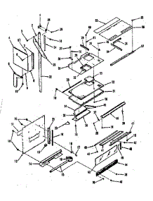 Upper Oven Pedestal Section parts for Kenmore Range 911.7898513 (9117898513, 911 7898513) from AppliancePartsPros.com