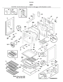 Body parts for Kenmore Range 790.92642810 (79092642810, 790 92642810) from AppliancePartsPros.com