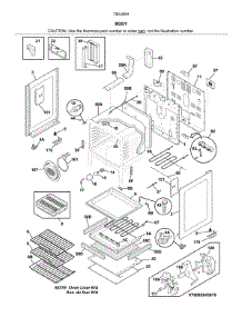 Body parts for Kenmore Range 790.92647810 (79092647810, 790 92647810) from AppliancePartsPros.com