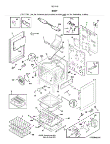 Body parts for Kenmore Range 790.74462810 (79074462810, 790 74462810) from AppliancePartsPros.com